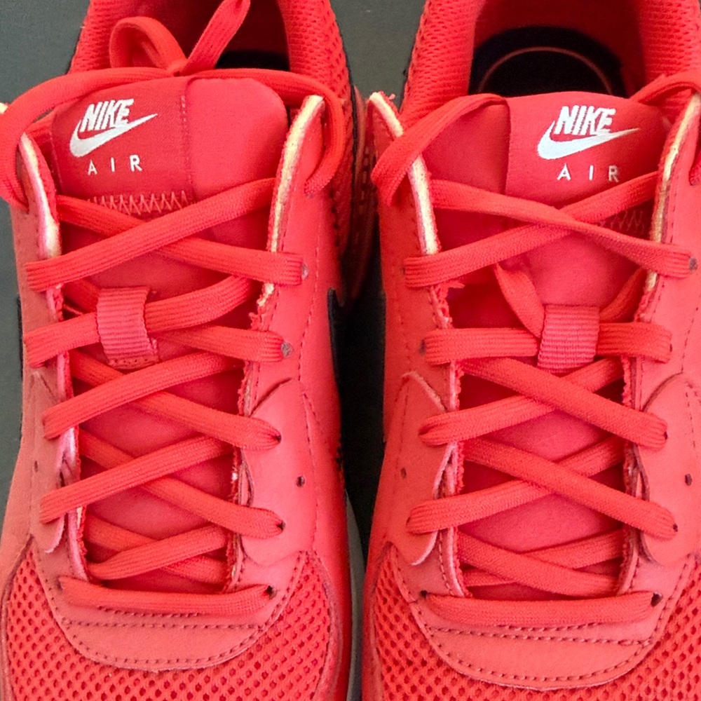 Nike Air Max Excee Red Women's Air Sneakers with Black Swoosh. - Picture 9 of 12